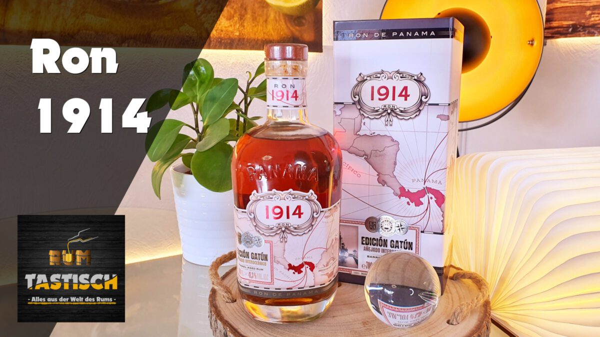 Mehr über den Artikel erfahren 1914 Edicion Gatun 41,3% | Rum-Tasting 🥃 Jubiläums-Blend zur „Hochzeit der Ozeane“