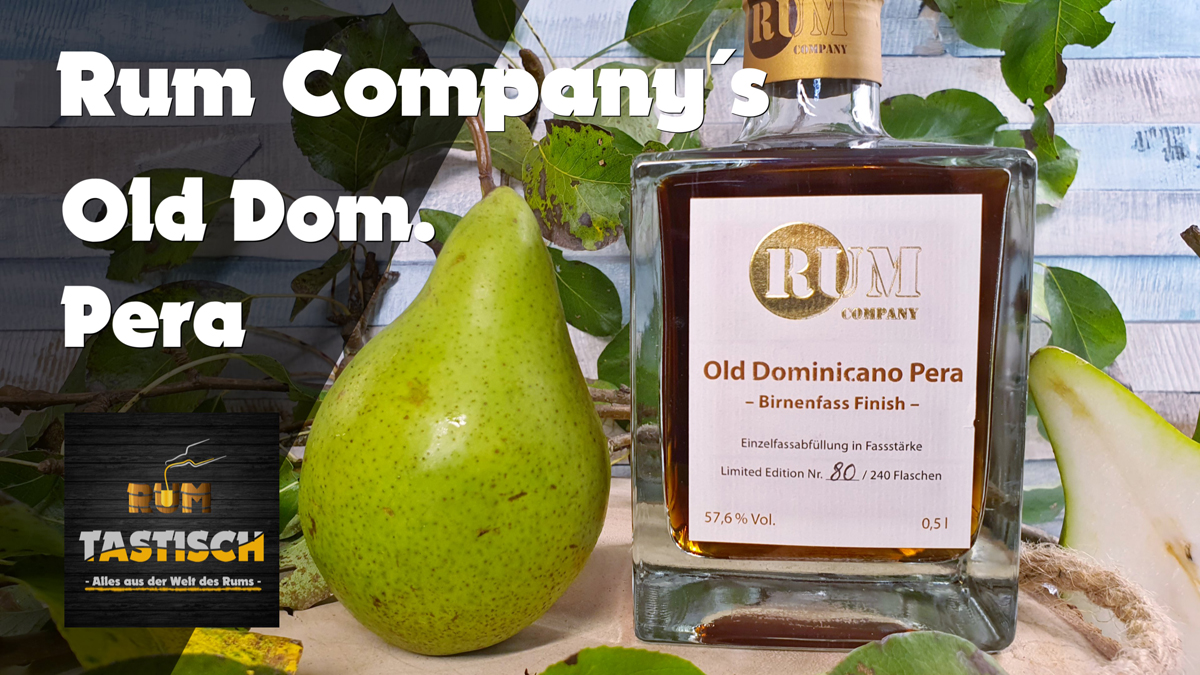 Mehr über den Artikel erfahren Old Dominicano Pera 🍐 Birnenfass Finish (Rum Company) 57,6% | Rum-Tasting 🥃 Der Birnenhain in Deinem Glas