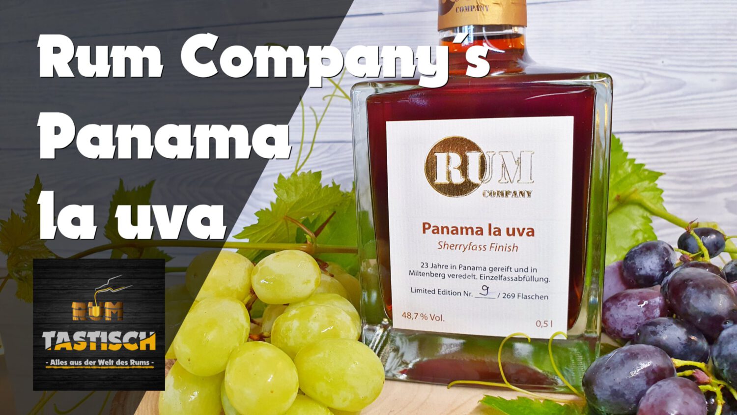 Mehr über den Artikel erfahren Panama la uva (Rum Company) 48,7% | Rum-Tasting 🥃 23 Jahre – Limitiert – Mit Sherryfass Finish!